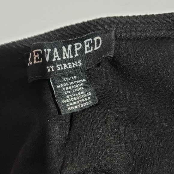 Black Revamped By Sirens Textured Halter Neck Top Crop Top Slim Fit Size XS - Picture 9 of 9